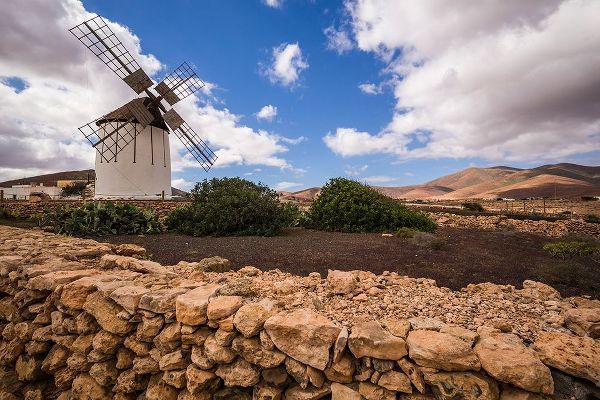 Canary Islands-Fuerteventura Island-Tiscamanita-traditional island windmill